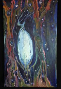 Becoming a Tree No.1_oil on canvas_8.5in x 14in_2014