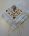 5.Creaky-Hankie_11.5x12_thread_acrylic_glass-beads_batting_embroidery-floss-on-vintage-cotton_10.16.2014